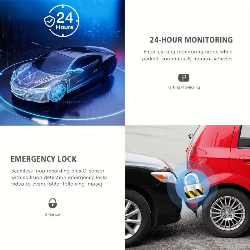 1080P Dash Camera with 170° Wide Angle